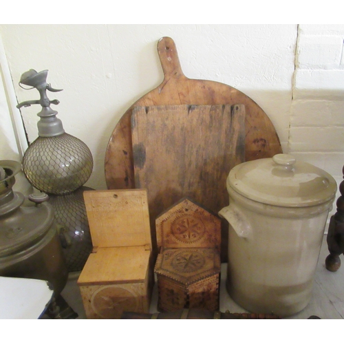 246 - Wooden implements and vintage kitchen bygones