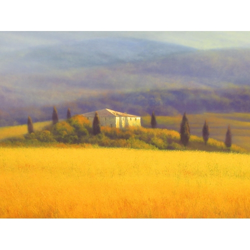 296 - Massimiliano Nocchi - a Tuscan landscape  oil on canvas  bears a signature  39