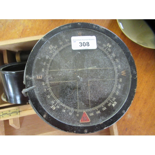 308 - An AFT Lancaster Bomber compass, model no. type P10, 46527  6