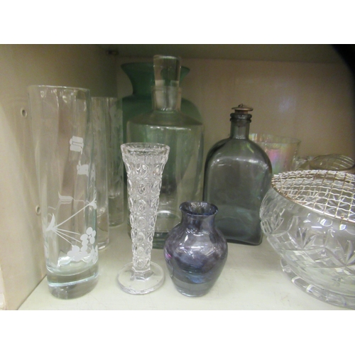 36 - Decorative and functional glassware: to include a vase  10