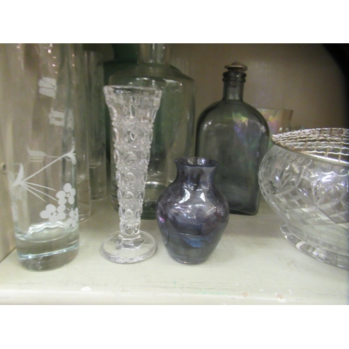 36 - Decorative and functional glassware: to include a vase  10