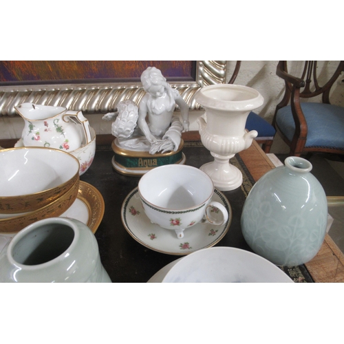 39 - 19th & 20thC ceramics: to include a Newhall china tea bowl and saucer