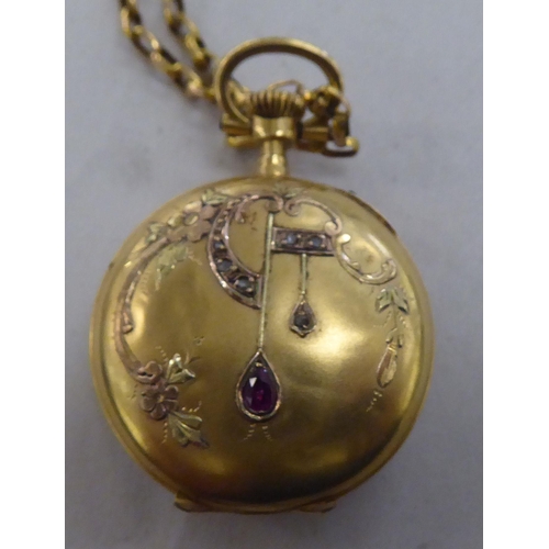 41 - Gold and yellow metal items of personal ornament: to include a lady's Sekonda 9ct gold cased wristwa... 