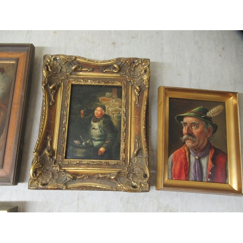 54 - Six modern reproductions of 18th & 19thC oil paintings: to include portraits  largest 4