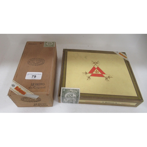 79 - Cigars: to include a sealed box of twenty-five Montecristo No.4