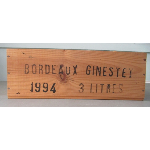 90 - A jeroboam of 1994 Ginestet Bordeaux