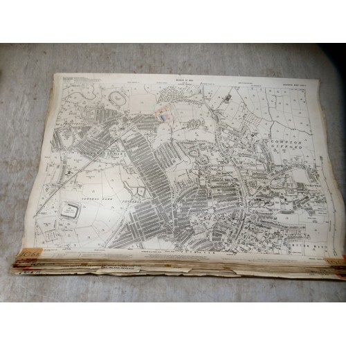 155 - An uncollated collection of mainly early 20thC 1/2500 scale and other Ordnance Survey and other UK c... 