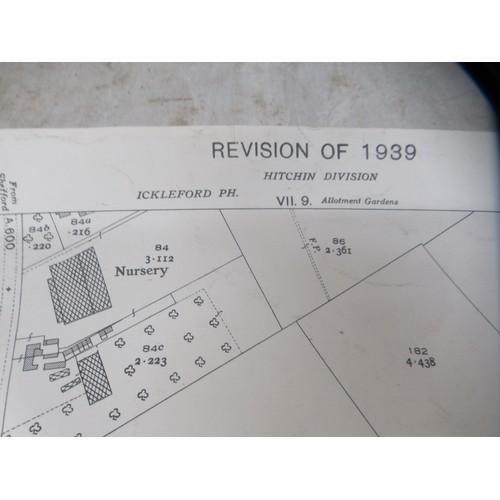 155 - An uncollated collection of mainly early 20thC 1/2500 scale and other Ordnance Survey and other UK c... 