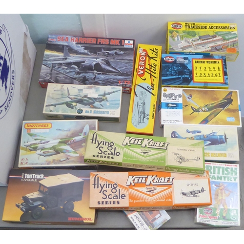 109 - Airfix and other scale model building kits and accessories and railway accessories 