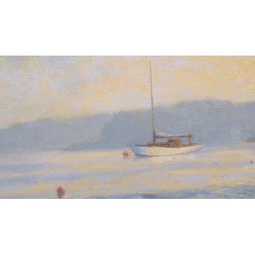 144 - John Clifford-Wing - a seascape  oil on canvas  bears a signature  13