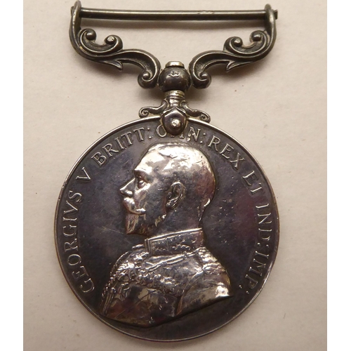 154 - A George V military medal for Bravery in the Field, awarded to 93877 Gnr.F.C.Broad RFA(Please Note: ... 