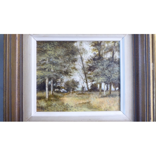 169 - Two works by Gerald Hughes - landscapes of Marlow  oil on board  bearing signatures  ... 