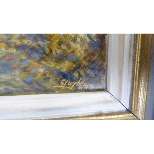 169 - Two works by Gerald Hughes - landscapes of Marlow  oil on board  bearing signatures  ... 