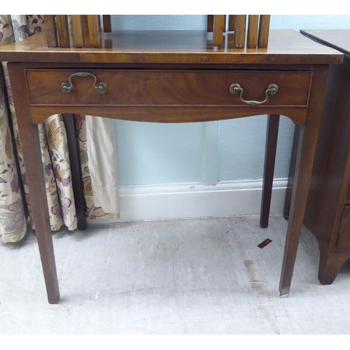 175 - Eight items of small furniture: to include an Art Deco walnut occasional table  22