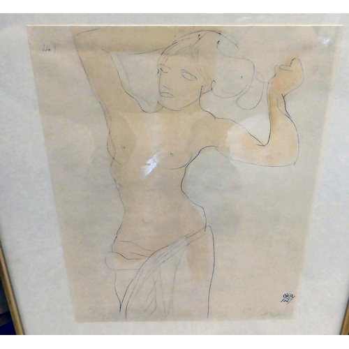 176 - After Rodin - 'Dancer' and 'Nude Lady'  prints  bearing blindstamps for Procede Jacomet&nb... 