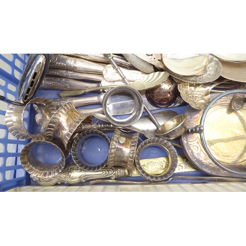 181 - EPNS tableware: to include cutlery, flatware and napkin rings