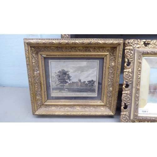 184 - Three 19thC style moulded gilt frames  13