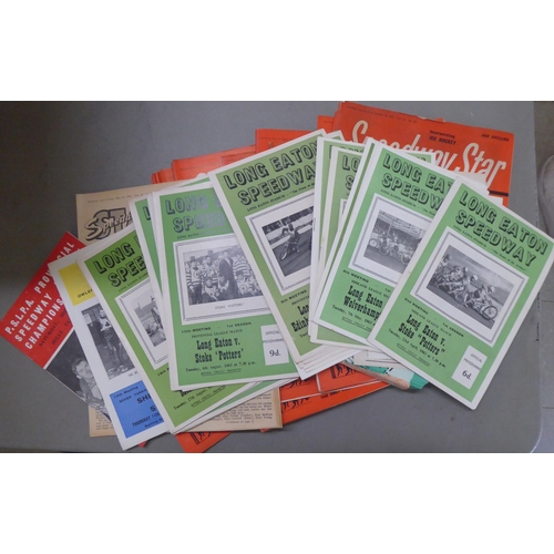 209 - Uncollated Speedway themed magazines, circa 1960s and later