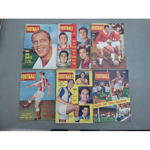 217 - Uncollated football themed magazines, circa 1960s and later 