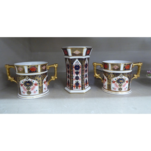 220 - Royal Crown Derby and other ceramics: to include two plates, decorated in the Imari palette  8.... 