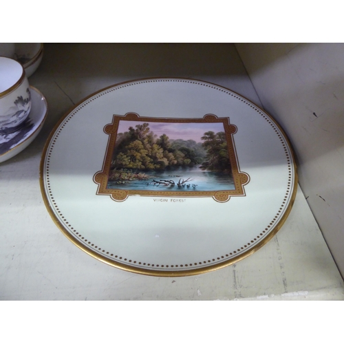 238 - Ceramics: to include an 18thC, almost identical, porcelain tea cup and saucer, bat printed with a ca... 