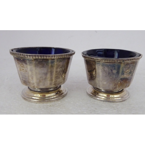 244 - Silver and white metal collectables: to include a pair of salts  Sheffield 1910