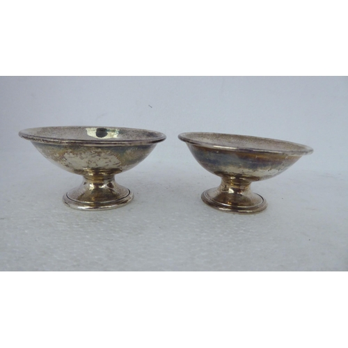 244 - Silver and white metal collectables: to include a pair of salts  Sheffield 1910