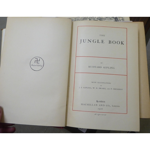 249 - Books: to include 'The Second Jungle Book' by Rudyard Kipling  later 1903 re-printed edition