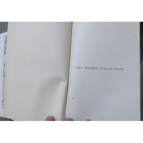 249 - Books: to include 'The Second Jungle Book' by Rudyard Kipling  later 1903 re-printed edition