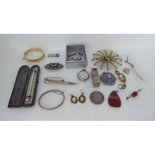 283 - Jewellery, silver and small collectables: to include a 1933 silver dollar coin