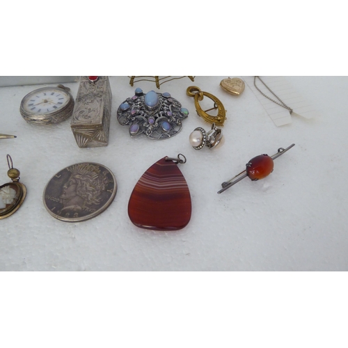 283 - Jewellery, silver and small collectables: to include a 1933 silver dollar coin