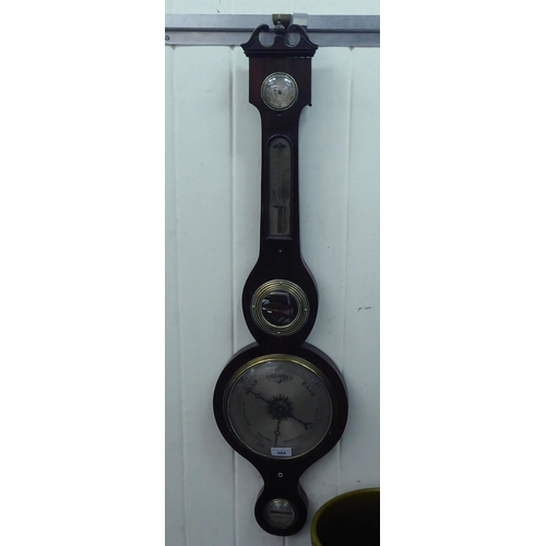 304 - An early 20thC rosewood finished cased barometer  38