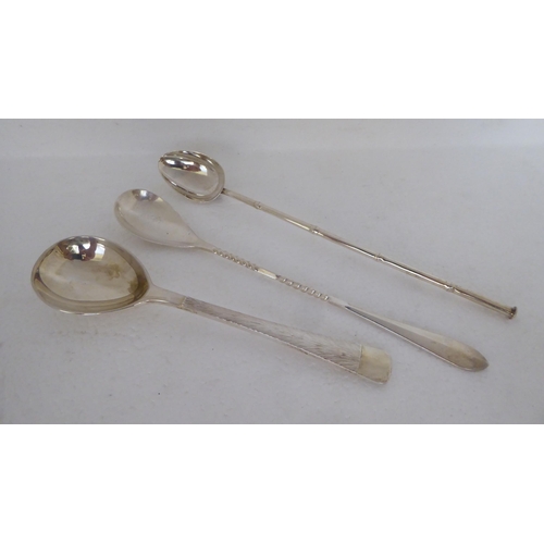 327 - Silver and white metal collectables: to include a preserve spoon  London 2000