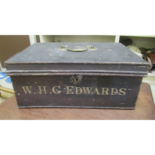 348 - Small furniture: to include an early 20thC brass coal scuttle with a hinged front