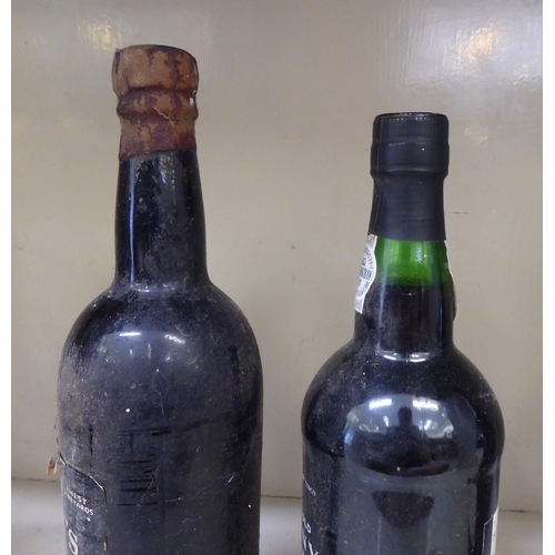 354 - A bottle of Delamain Cognac; and six bottles of port: to include a 1960's Dow's 