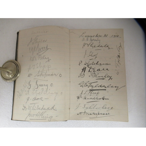 37 - Three early/mid 20thC autograph albums: to include cricketers for the Lancashire XI 1913 and members... 