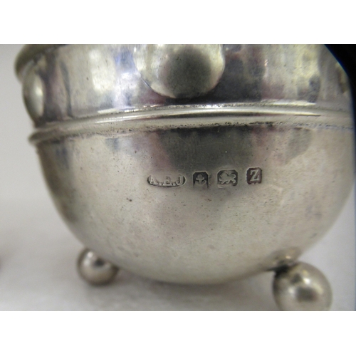 43 - An Edwardain silver Christening tankard of cylindrical form, on a splayed footrim with a hollow, C-s... 