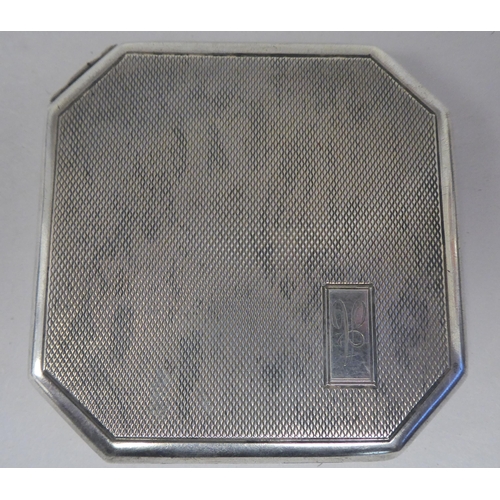 70 - Silver collectables: to include a powder compact with engine turned decoration  Birmingham 1921