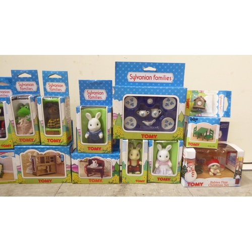 295 - Toys, dolls and other juvenilia: to include Tomy Sylvanian Families  mostly boxed 