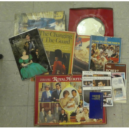 278 - Royal printed and other ephemera: to include a Charles and Diana platter  12