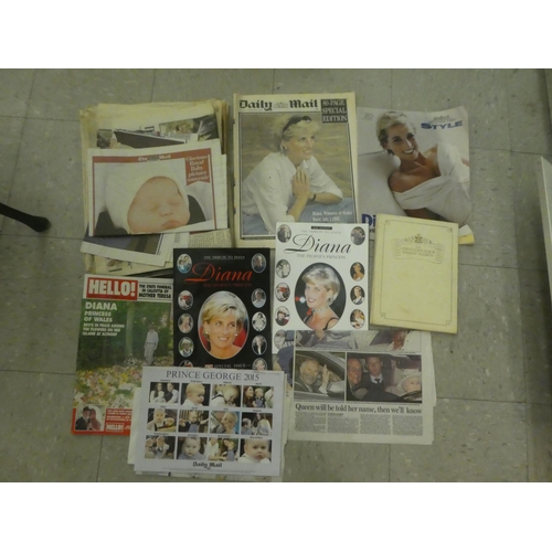 278 - Royal printed and other ephemera: to include a Charles and Diana platter  12