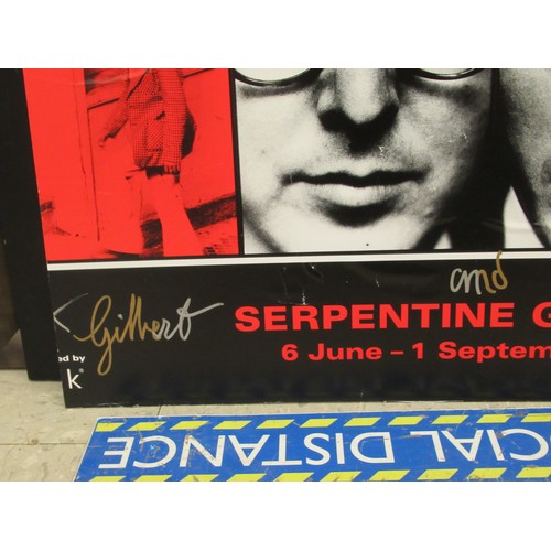 270 - A Gilbert & George poster for The Serpentine Gallery, 6 June-1 September 2002  18.5