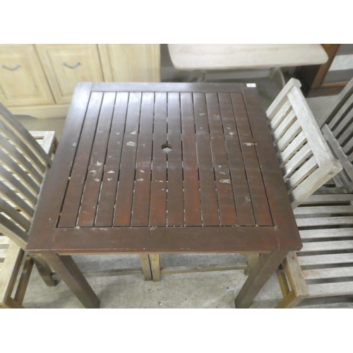 123 - A Brackenstyle weathered teak garden table  29