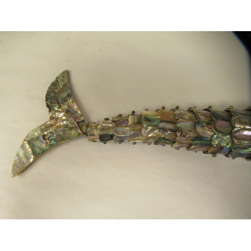 26 - A pava shell flexible fish ornament  15