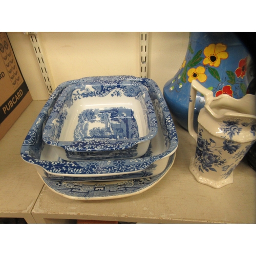 33 - Late 19thC and 20thC china toiletry ware, kitchen items and miscellaneous tableware 