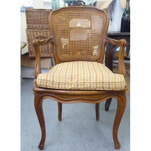 52 - Small furniture: to include an early 20thC carved oak spinning chair 