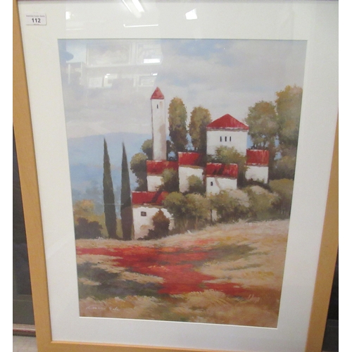 112 - Framed pictures and prints: to include GSB - 'The Fighting Temeraire'  oil on canvas  bears initials... 