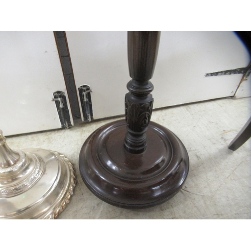 113 - A pair of Victorian mahogany framed round bar crest dining chairs, the upholstered seats raised on t... 