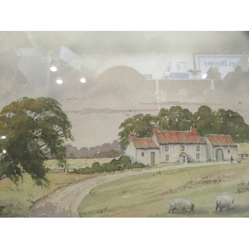 119 - Frank Broadbent - two Yorkshire landscapes&nbsp; watercolours&nbsp; bearing signatures&nbsp; 9.5