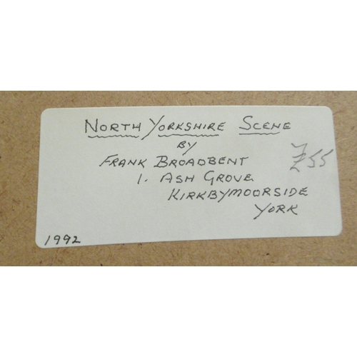 119 - Frank Broadbent - two Yorkshire landscapes&nbsp; watercolours&nbsp; bearing signatures&nbsp; 9.5